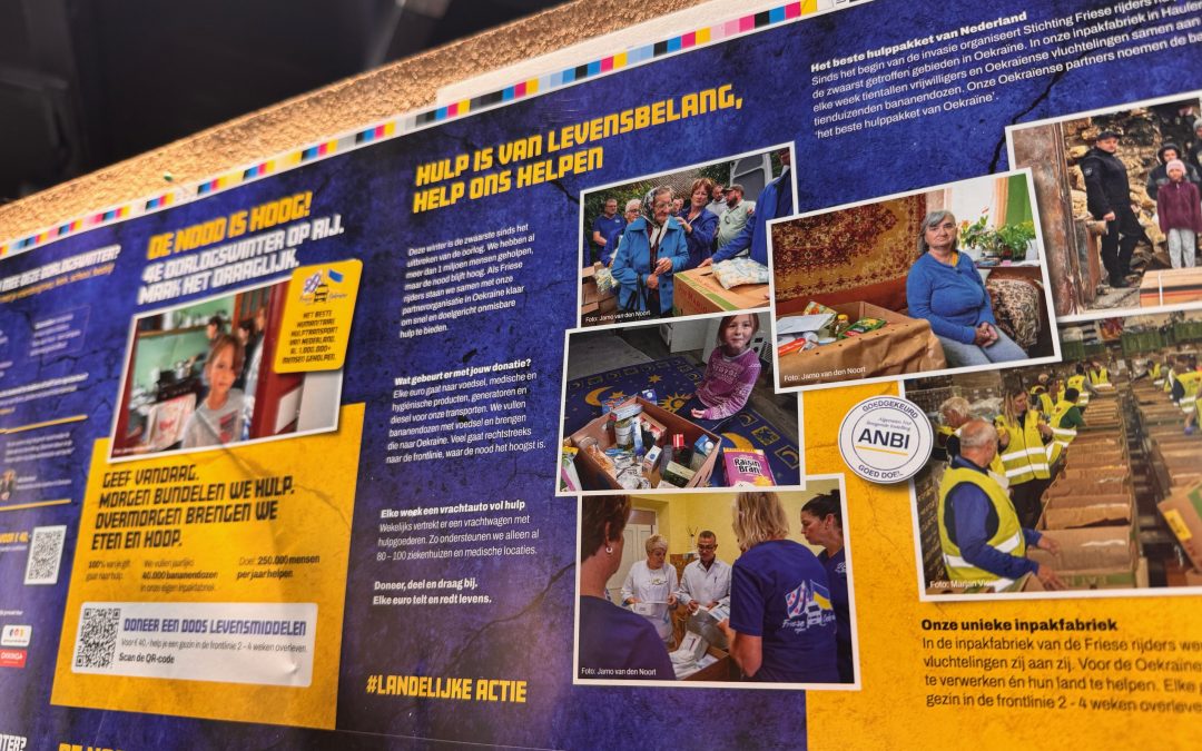 Friese Rijders starten grootste najaarsactie ooit voor Oekraïne: 2.738 promotiepakketten onderweg